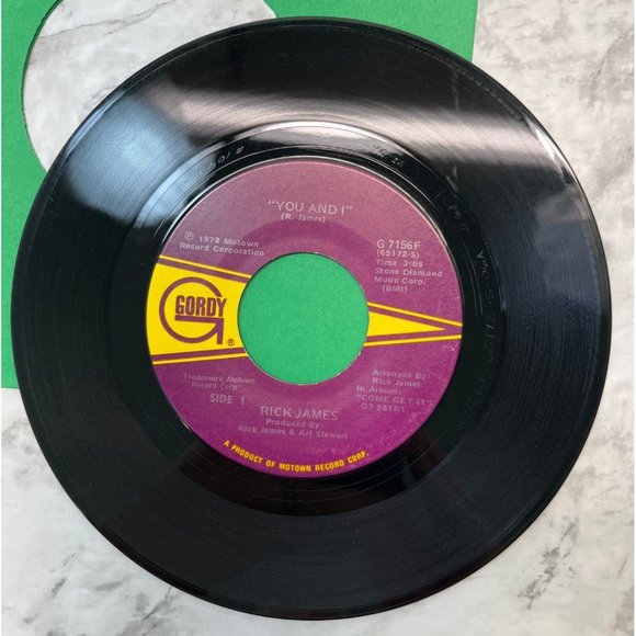 Rick James You and I / Hollywood 45 Soul Funk 1978 Gordy 7156 - Picture 4 of 6